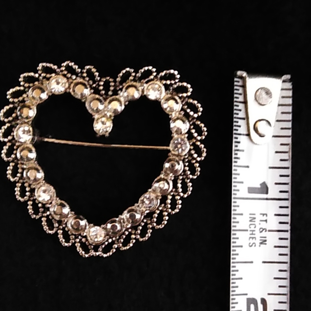 Heart brooch - Picture 3 of 3